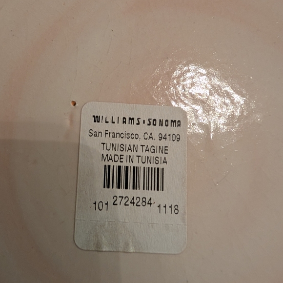 Williams Sonoma Handcrafted Blue/White Tunisian Tagine - Picture 8 of 11